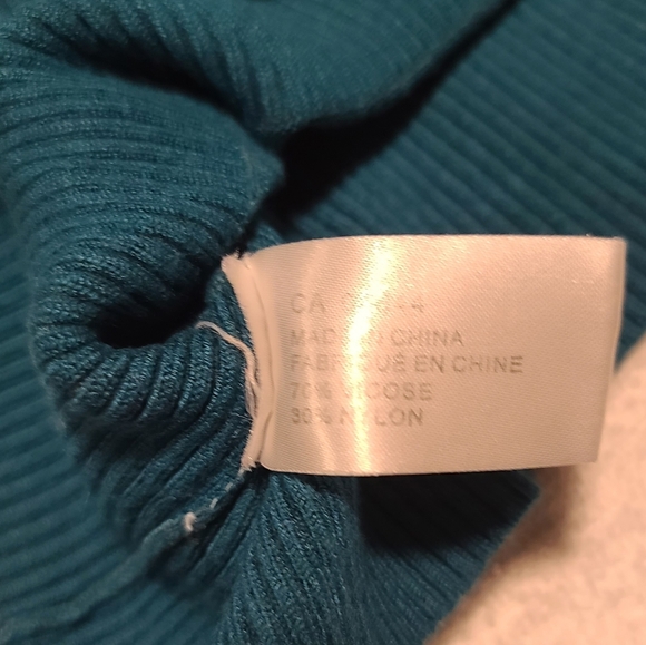 JESSICA Teal Blue V-Neck Sweater Vest Size L - Picture 4 of 8